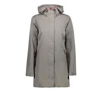 CMP Waterproof Long Function Jacket Coat For Women Hood Fix Brown 38/S