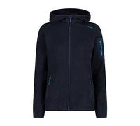 CMP - Woman Jacket Fix Hood, B.Blue-Jade, S