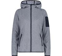 CMP - Woman Jacket Fix Hood, B.Blue-White, XL