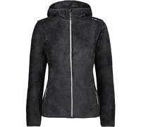 CMP - Woman Jacket Fix Hood, Black-Graffite, XL