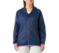 CMP - Woman Jacket Rain Fix Hood, Blue, M