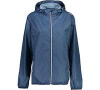 CMP - Woman Jacket Rain Fix Hood, Blue, S
