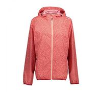 CMP - Woman Jacket Rain Fix Hood, Coral, M