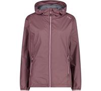 CMP - Woman Jacket Rain Fix Hood, Plum, S