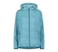 CMP - Woman Jacket Rain Fix Hood, Water-Deep Lake, L