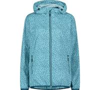 CMP - Woman Jacket Rain Fix Hood, Water-Deep Lake, XS
