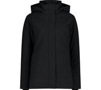 CMP - Woman Long Jacket Zip Hood, Black, XS