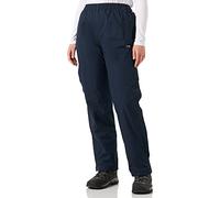 CMP - Woman Pant Rain With Lining And Full Lenght Side Zips, Black Blue, M