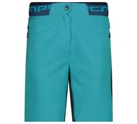 CMP - Women's Free Bike Stretch Bermuda + Mesh Underwear - Cycling bottoms size 48, turquoise