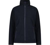 CMP Women's Giacca Da Donna in Pile Knit Tech Jacket, Black Blue, 42