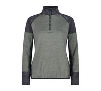 CMP - Women's Grid Tech Fleece Top, Mineral Mel., 52, Mineral Mel., 20