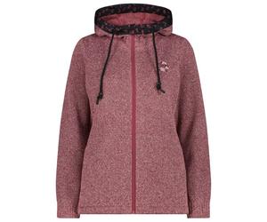CMP - Women's Jacket Fix Hood Jacquard Knitted 35H1656 - Fleece jacket size 36, brown