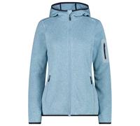 CMP - Women's Jacket Fix Hood Jacquard Knitted 3H19826 - Fleece jacket size 34, blue