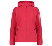 CMP - Women's Jacket Fix Hood Jacquard Knitted 3H19826 - Fleece jacket size 34, red