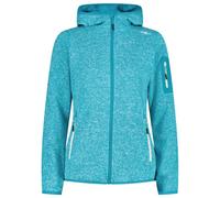 CMP - Women's Jacket Fix Hood Jacquard Knitted 3H19826 - Fleece jacket size 34, turquoise