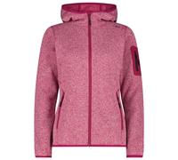 CMP - Women's Jacket Fix Hood Jacquard Knitted 3H19826 - Fleece jacket size 40, pink