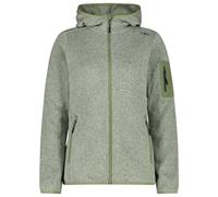 CMP - Women's Jacket Fix Hood Jacquard Knitted 3H19826 - Fleece jacket size 50, olive/grey