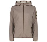 CMP - Women's Jacket Fix Hood with Sleeve Pocket - Fleece jacket size 48, brown