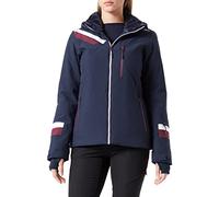 CMP Women's Jacket with Zip Hood Giacch, Black Blue, 48 (EU)