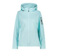 CMP Womens Jacket Zip Hood Light Softshell Opale/B.Co - Blue - Size Small