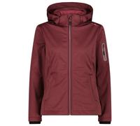 CMP - Women's Jacket Zip Hood Melange Softshell - Softshell jacket size 38, red