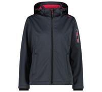 CMP - Women's Jacket Zip Hood Melange Softshell - Softshell jacket size 40, blue