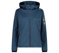 CMP - Women's Jacket Zip Hood Melange Softshell - Softshell jacket size 52, blue