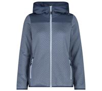 CMP - Women's Jacquard Knit Jacket Fix Hood - Fleece jacket size 46, grey/blue