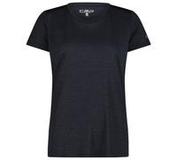 CMP - Women's Jacquard S/S T-Shirt - Sport shirt size 42, black/blue