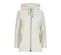 CMP - Women's Knit Tech Fleece Jacket with Fixed Hood, B.Co Gesso, 52