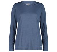 CMP - Women's L/S Jacquard T-Shirt - Sport shirt size 36, blue