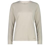 CMP - Women's L/S Jacquard T-Shirt - Sport shirt size 46, sand/grey
