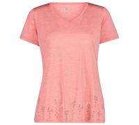 CMP - Women's Light Melange T-Shirt - Sport shirt size 46, pink/red