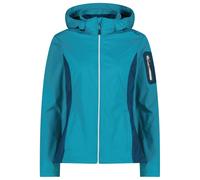 CMP - Women's Light Softshell Jacket Zip Hood - Softshell jacket size 34, turquoise