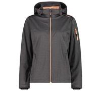 CMP - Women's Light Softshell Jacket Zip Hood - Softshell jacket size 38, grey