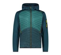 CMP Womens Mens Hybrid Jacket Fixed Hood Alpine - Teal - Size Medium