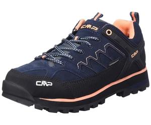 CMP Women's Moon Low WMN Trekking Shoe WP, Blue Ink-Sunrise, 7 UK