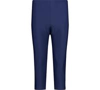 CMP Women's Pantalone Capri Da Bike Elasticizzato E Traspirante Trousers, Blue, D38