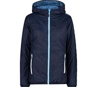 CMP - Women's reversible hooded jacket, Cielo-Dusty Blue, 42