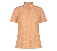 CMP - Women's Short Sleeve Check Patterned Shirt, Salmon-Tangier, XXL