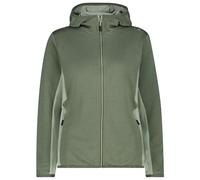 CMP - Women's Striped Jacquard Jacket Fix Hood - Fleece jacket size 40, olive