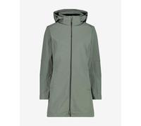 CMP Zip Hood Softshell Jacket mineral green Women - XXL