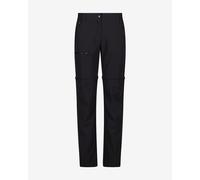 CMP Zip-Off Stretch convertible trousers black charcoal women - XXL