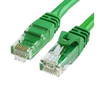 Cmple Cat6 Ethernet Cable 10Gbps - Computer Networking Cord with Gold-Plated RJ45 Connectors, 550MHz Cat6 Network Ethernet LAN Cable Supports Cat6, Cat5e, Cat5 Standards - 100 Feet Green