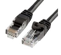 Cmple Cat6 Ethernet Cable 10Gbps - Computer Networking Cord with Gold-Plated RJ45 Connectors, 550MHz Cat6 Network Ethernet LAN Cable Supports Cat6, Cat5e, Cat5 Standards - 7 Feet Black