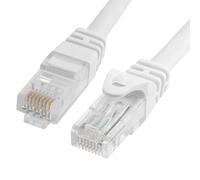 Cmple Cat6 Ethernet Cable 10Gbps - Computer Networking Cord with Gold-Plated RJ45 Connectors, 550MHz Cat6 Network Ethernet LAN Cable Supports Cat6, Cat5e, Cat5 Standards - 10 Feet White