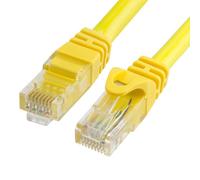 Cmple Cat6 Ethernet Cable 10Gbps - Computer Networking Cord with Gold-Plated RJ45 Connectors, 550MHz Cat6 Network Ethernet LAN Cable Supports Cat6, Cat5e, Cat5 Standards - 100 Feet Yellow