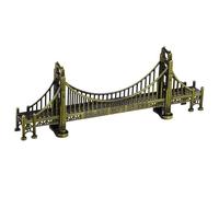 CMQTHINGS Statue Decoration Model Metal Trim California Ornament Figurines Home Decor San Francisco Bridge Statue Figurine Decorative