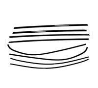 CMR Black Window Trims for Mercedes A Class W177 - Premium Mercedes A Class Accessories | Sl loss Black Finish | 2019-2025 Model | NightPack Exterior Styling Blackout|