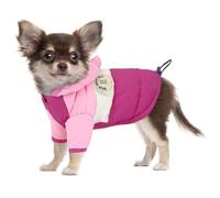 CMREAEC Dog Vest Winter Coat for Small Dogs Boy Girls, Dog Down Jackets Puppy Hoodie Sweatshirt Doggie Hoodie Coat Winter Clothes Pet Hooded Coat Apparel for Chihuahua in Cold Weather